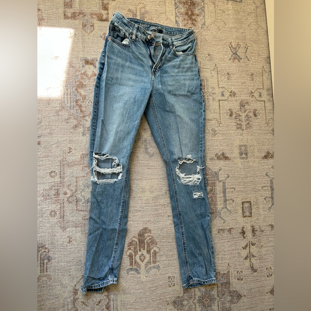 American Eagle Outfitters Blue Mom Jeans
